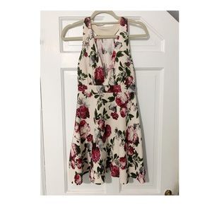 Charlotte Russe Deep V Skater Dress (Worn 1x!)